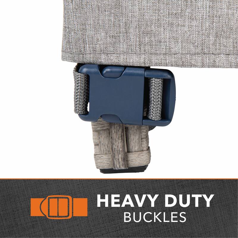 Modern Leisure® Garrison Patio Loveseat Cover, Waterproof, Large, 76"L x 38"W x 38.25"H, 2Pack